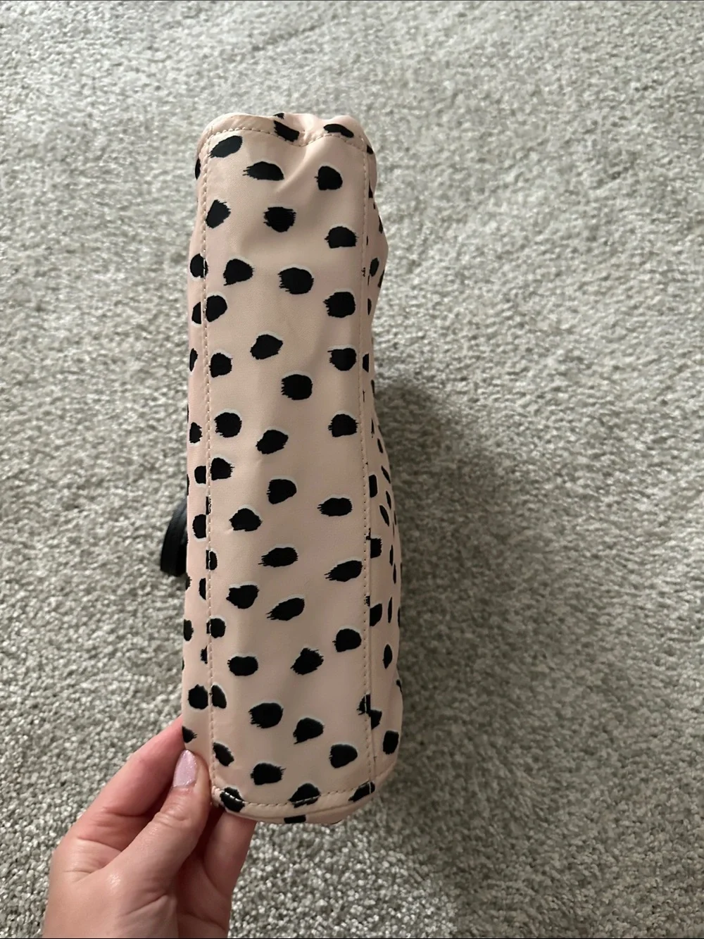 kate spade Pink and Black Spot Print Tote